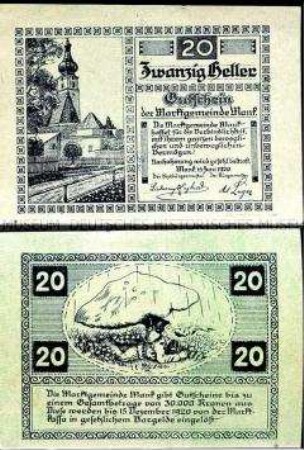 Mank, Niederösterreich 20 Heller