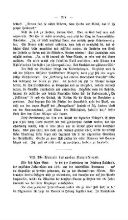 VIII. Die Wurzeln des großen Bauernkrieges