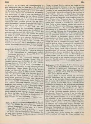 293-294 [Rezension] Blätter für württembergische Kirchengeschichte; 42