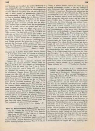 293-294 [Rezension] Blätter für württembergische Kirchengeschichte; 42
