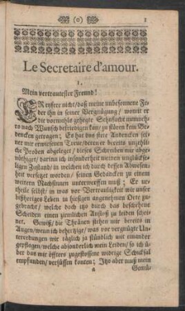 [IV.] Le Secretaire d'amour