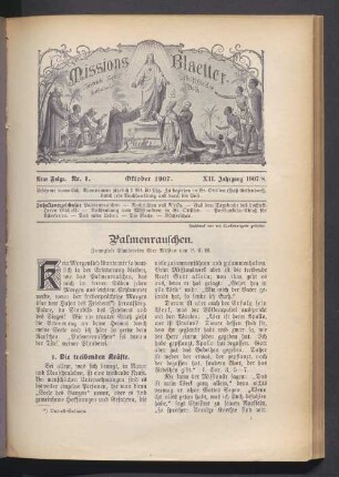 Nr. 1. Oktober 1907