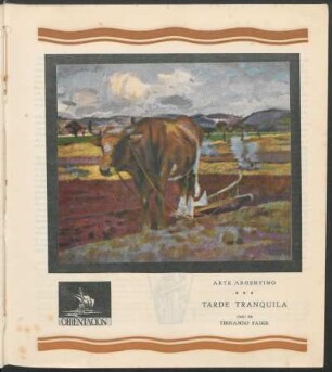 Arte argentino - Tarde tranquila : Óleo de Fernando Fader