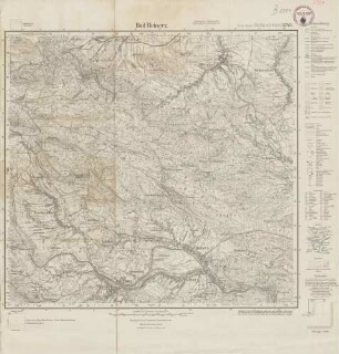 5564 (alte Nr.: 3243) Bad Reinerz., Meßtischblatt (4cm - Karte)