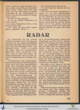 Radar.