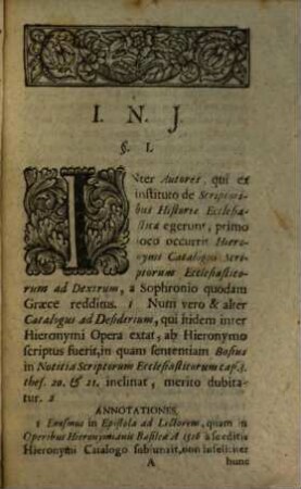 Dn. Thomae Ittigii, Theol. D. & P. P. Consist. Assessoris ... Schediasma De Autoribus, Qui De Scriptoribus Ecclesiasticis Egerunt