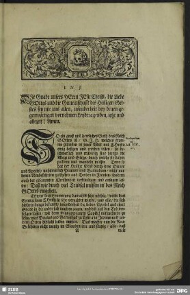 Leichenpredigt : Der Christen thätige Glaubens-Krafft in Besiegung der Trübsalen, [Praeloquium], Leichen-Text, [Exordium], [Propositio], Abhandlung