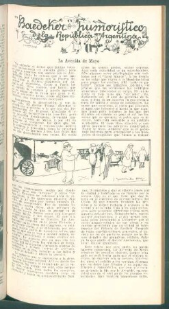 La Avenida de Mayo : Baedeker humorístico de la República Argentina