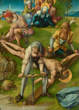 Die Sieben Schmerzen der Maria (Anheftung Christi an das Kreuz)