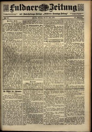 Ausgabe vom Montag, den 23. Juli 1900.