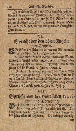 VII. Sprüche von den bösen Engeln oder Teufeln