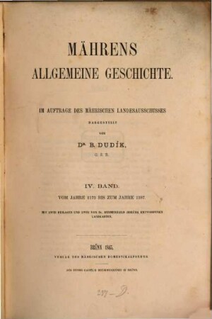 Mährens allgemeine Geschichte, 4. Vom Jahre 1173 bis zum Jahre 1197.