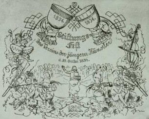 Karte zum Stiftungsfest des Vereins der Jungen Künstler, 3. Oktober 1834