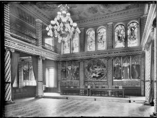 Karlsruhe Rathaus Bürgersaal Innenansicht nach Südwesten