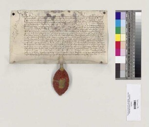 Abt Hartung [Pfersfelder] von St. Emmeram verleiht Georg Weltenburger, Bürger zu Regensburg, und seinem Sohn Sigmund 3 Äcker in Prebrunn zu Leibrecht. S=A
