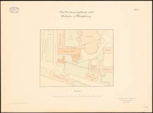 Domdekanat mit Anbauten, Magdeburg: Lageplan 1:500