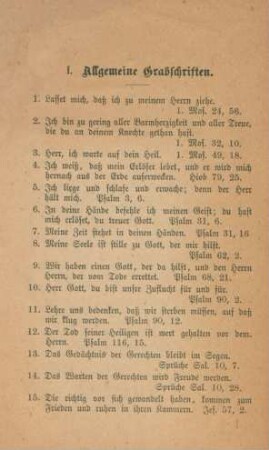 1. Allgemeine Grabschriften