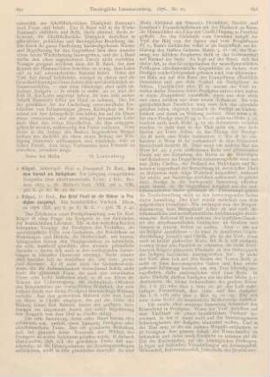 651-653 [Rezension] Kögel, Rud., Der Brief Pauli an die Römer in Predigten dargelegt