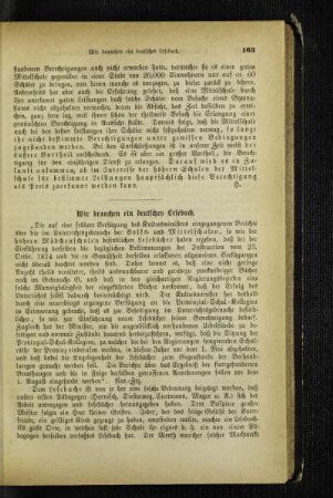 Wir brauchen ein deutsches Lesebuch