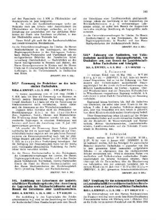 Vergütung für den nebenamtlichen Unterricht an Landwirtschaftlichen und Gartenbaulichen Berufsschulen sowie an Landwirtschaftlichen Fachschulen : [Amtliche Erlasse] ; [Amtlicher Teil]