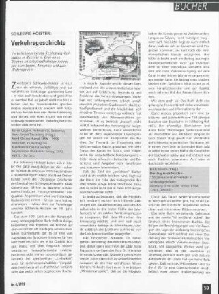 Schleswig-Holstein: Verkehrsgeschichte