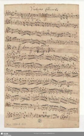 Violino Concerto.