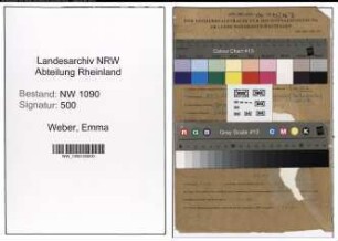 Entnazifizierung Emma Weber , geb. 29.01.1899 ()