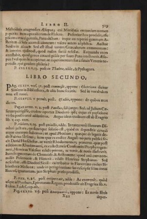 Libro Secundo.