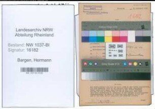 Entnazifizierung Hermann Von Bargen , geb. 26.01.1907 (Angestellter)