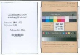 Entnazifizierung Else Schroeder , geb. 13.12.1909 ()