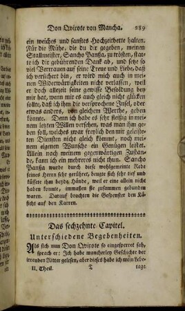 Das sechzehnte Capitel. Unterschiedene Begebenheiten.