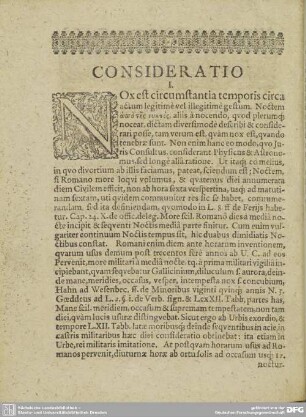 CONSIDERATIO