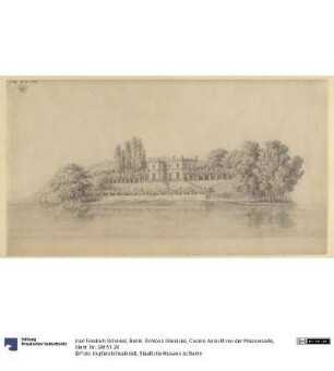 Berlin. Schloss Glienicke, Casino. Ansicht von der Wasserseite