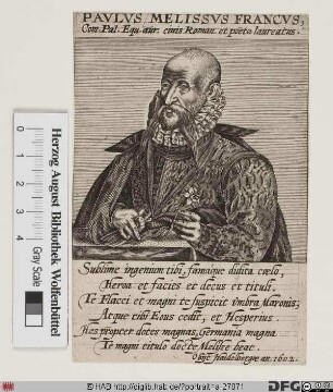 Bildnis Paulus Melissus (eig. Paul Schede)