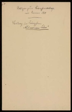 Aus meinem Leben, Göttingen, Juni 1910 - August 1910 : Erinnerungen aus meinem Leben