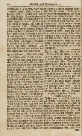 Epist. am 3. Sonnt. nach der Offenb. Christi