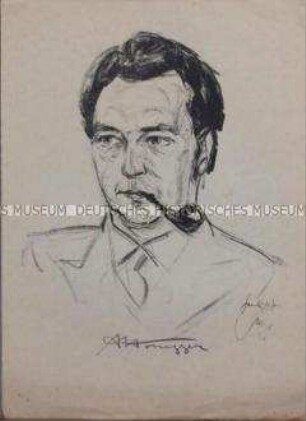 Bildnis des Musikers Arthur Honegger