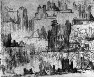 Skizze zu "Zur Chronik von Grieshuus" (1923-1925)