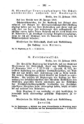 Ortschulaufsicht : [G. Öffentliches Volksschulwesen]