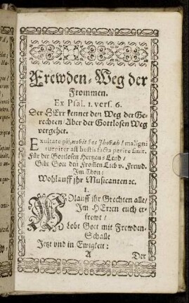 Frewden-Weg der Frommen