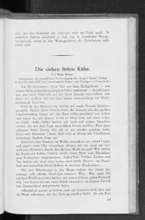 Die sieben fetten Kühe.