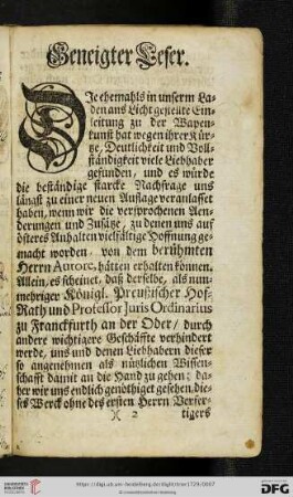 Geneigter Leser