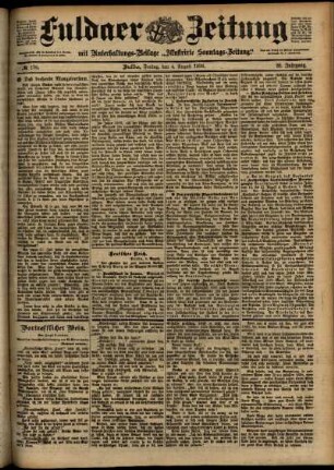 Ausgabe vom Freitag, den 04. August 1899.