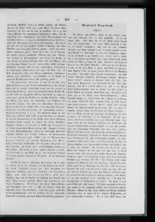 Platen's Tagebuch.