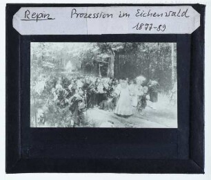 Repin, Kreuzprozession im Eichenwald (Крестный ход в дубовом лесу), 1877-1891
