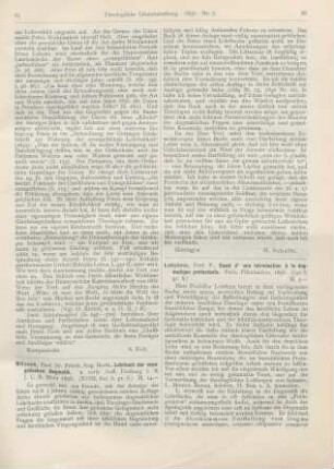 85-86 [Rezension] Nitzsch, Friedr. Aug. Berth., Lehrbuch der evangelischen Dogmatik. 2., verb. Aufl