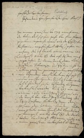 Brief von Heinrich Otto Calckhoff an Johann Hermann Schmincke