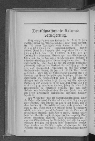 Deutschnationale Lebensversicherung