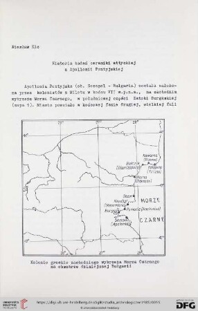 Historia badań ceramiki attyckiej z Apollonii Pontyjskiej