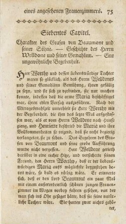 Siebentes Capitel